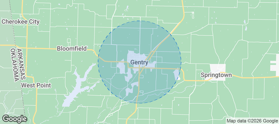 Gentry Airbnb map